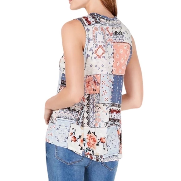 NWT American Rag Patchwork Print Tank Top | XS - Picture 6 of 6